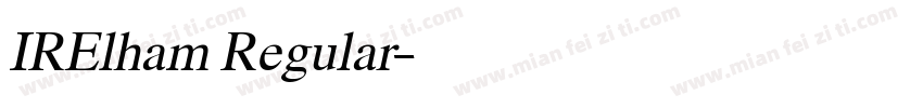 IRElham Regular字体转换